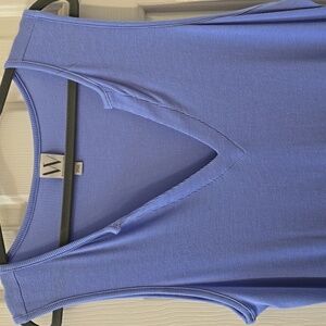 WORTHINGTON BRAND WOMAN'S PERIWINKLE PLUS SIZE RIBBED TANK SIZE XXL